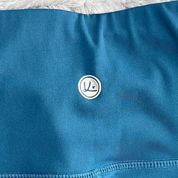 EUC Queenieke & Athletic leggings worn once turquoise Size 8/10 - Picture 4 of 4